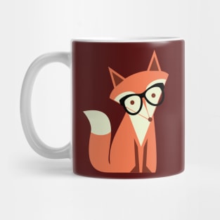 Cute Cartoon Hipster Fox Mug